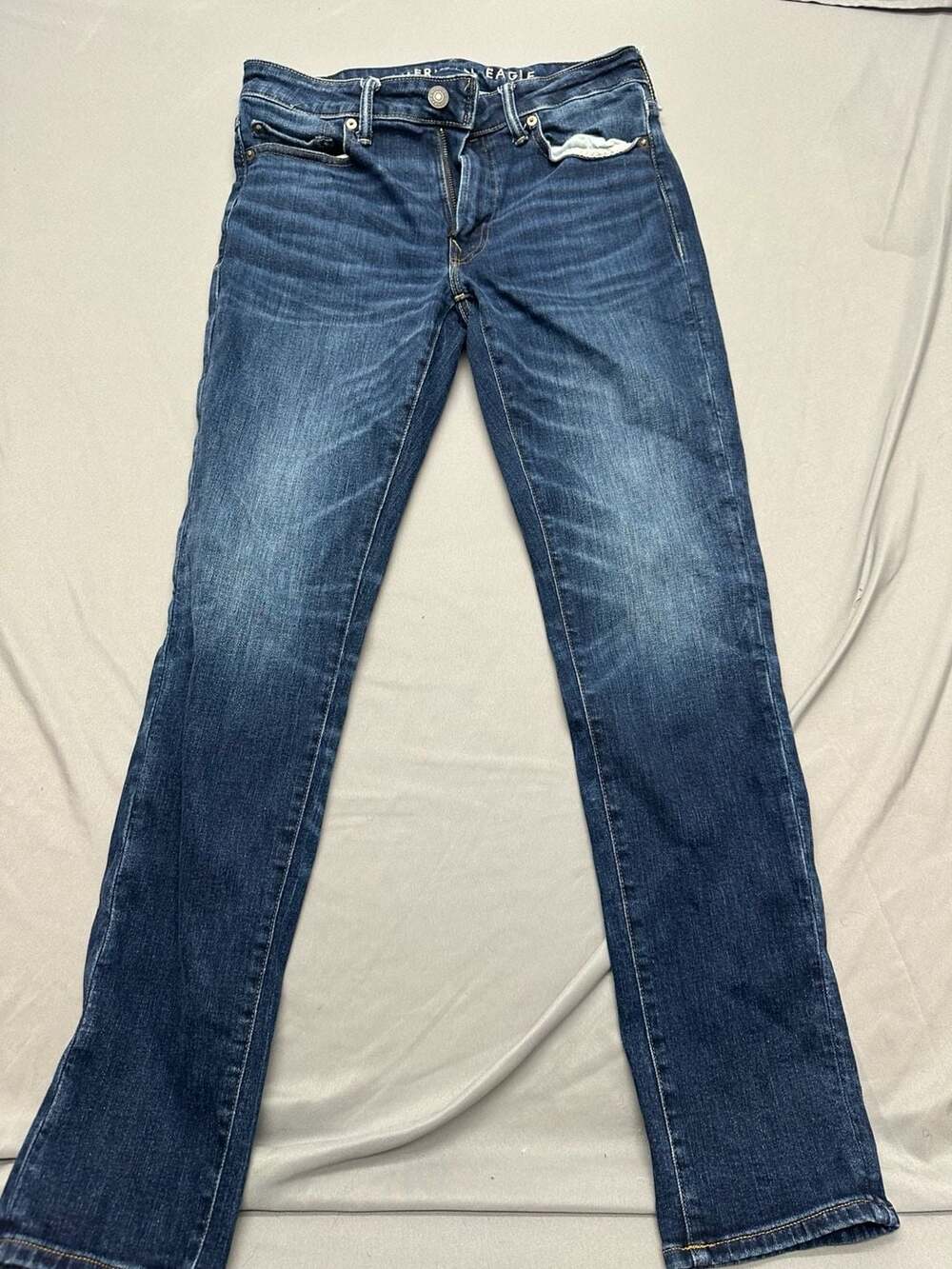 American Eagle Ne(x)t Level Airflex Slim Straight Jeans Men's 30x32 Blue Denim